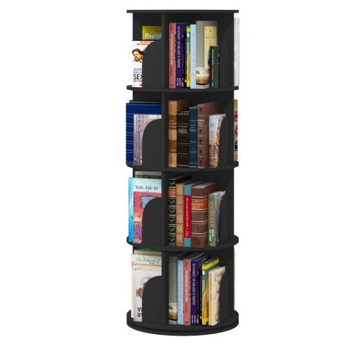 4 Tier 360° Rotating Stackable Shelves Bookshelf Organizer 4 Tier 360° Rotating Stackable Shelves Bookshelf Organizer